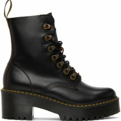Dr. Martens Black Leona Boots