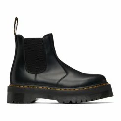 Dr. Martens Black 2976 Platform Chelsea Boots