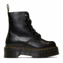 Dr. Martens Black Ribbon Molly Boots