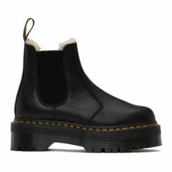 Dr. Martens Black 2976 Quad Faux-Fur Lined Boots