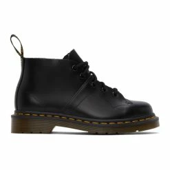 Dr. Martens Black Leather Church Monkey Boots