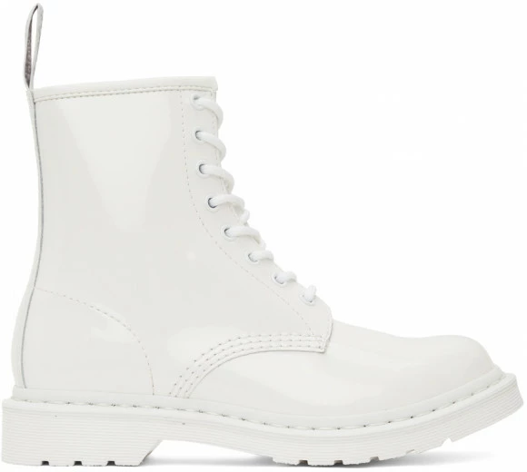 Dr. Martens Dr.Martens 1460 Mono White Patent Lamper