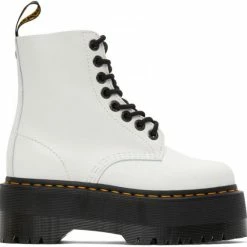 Dr. Martens White 1460 Pascal Max Platform Boots