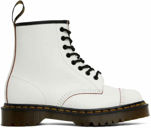 Dr. Martens White 'Made In England' 1460 Bex Boots