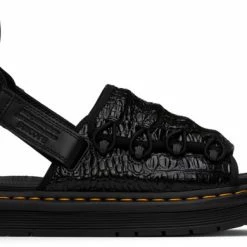 Dr. Martens Black Suicoke Edition Embossed-Leather Mura Sandals