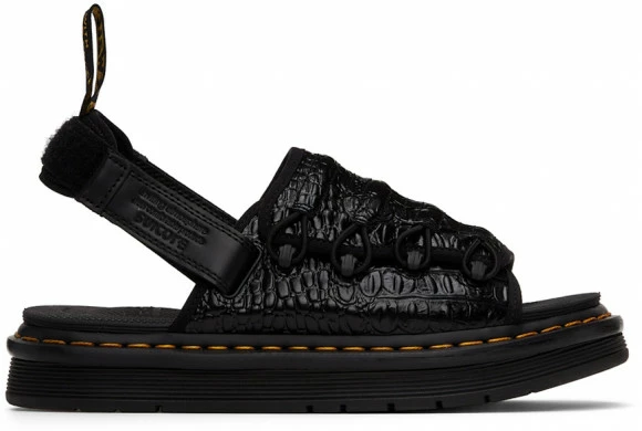 Dr. Martens Black Suicoke Edition Embossed-Leather Mura Sandals