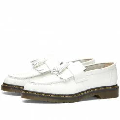 Dr. Martens Adrian YS Tassel Loafer White Smooth