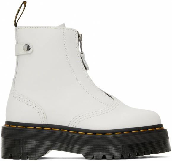Dr. Martens White Jetta Boots
