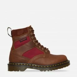 Dr. Martens 1460 Padded Panel Lace Up Boots Brown