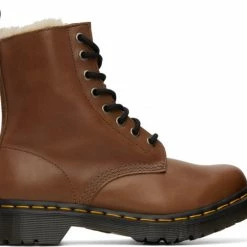 Dr. Martens Tan 1460 Serena Faux-Fur Boots