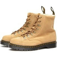 Dr. Martens Men's Barton 8-Eye Boot - Made In England In Sand Repello Calf Suede