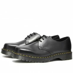 Dr. Martens 1461 Bex Squared 3-Eye Shoe Black Polished Smooth