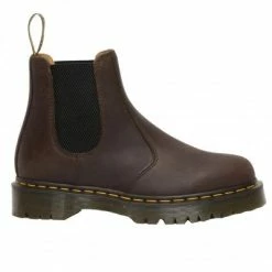 Dr. Martens Women's 2976 Bex Chelsea Boot In Dark Brown Crazy Horse