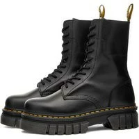 Dr. Martens Women's Audrick 10 Eye Boot In Black Nappa Lux