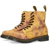 Dr. Martens Women's 1460 Pascal Tie Dye Boot In Burnt Yellow