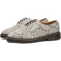 Dr. Martens Men's 2046 5 Eye Shoe In Sand/Black Python Print Suede
