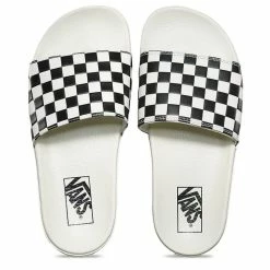 Vans Women's Slide-On In Checkerboard White/Black