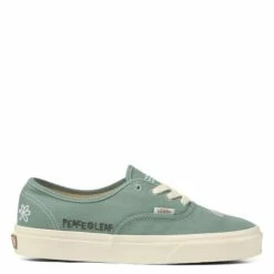 Vans Women's Eco Theory Authentic In Green Milieu/Marshmallow