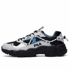 FILA Fluid Low Tops Black Gray Blue Black/藕Gray/Blue Athletic Shoes F12M114111FBV