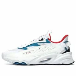 FILA Heritage-FHT Low-Top Running Shoes White/Blue Marathon Running Shoes F12M131103FWB