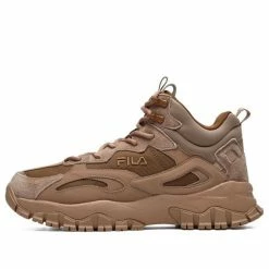 FILA Tracer High-Top Running Shoes Coffee Dark 咖 Hiking Shoes F12M141125FBT