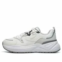 FILA Fashion Sneakers Low-Top Running Shoes Womens WMNS White WHITE/GRAY Marathon Running Shoes F12W144154FOB