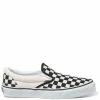 Vans Checkerboard Slip-On In Black/Off White
