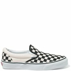 Vans Checkerboard Slip-On In Black/Off White