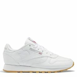 Reebok Women's Classic Leather In Ftwr White/Pure Grey 3/Reebok Rubber Gum-03