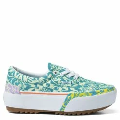 Vans Women's Era Stacked In Wavy Daze Tile Blue