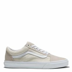 Vans Summer Linen Old Skool In Natural