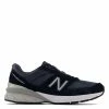 New Balance Women's Made In US 990v5 In Navy With Silver